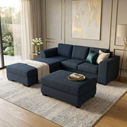 NZ Made Harbor 3 Seater Corner Sofa With Reversible Chaise