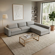 NZ Made Harbor Long-Arm with Chaise Corner Sofa