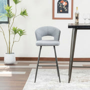 Curve Comfort Bar Stool Light Grey | Furniture World Auckland