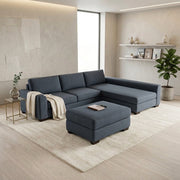 NZ Made Harbor Long-Arm with Chaise Corner Sofa