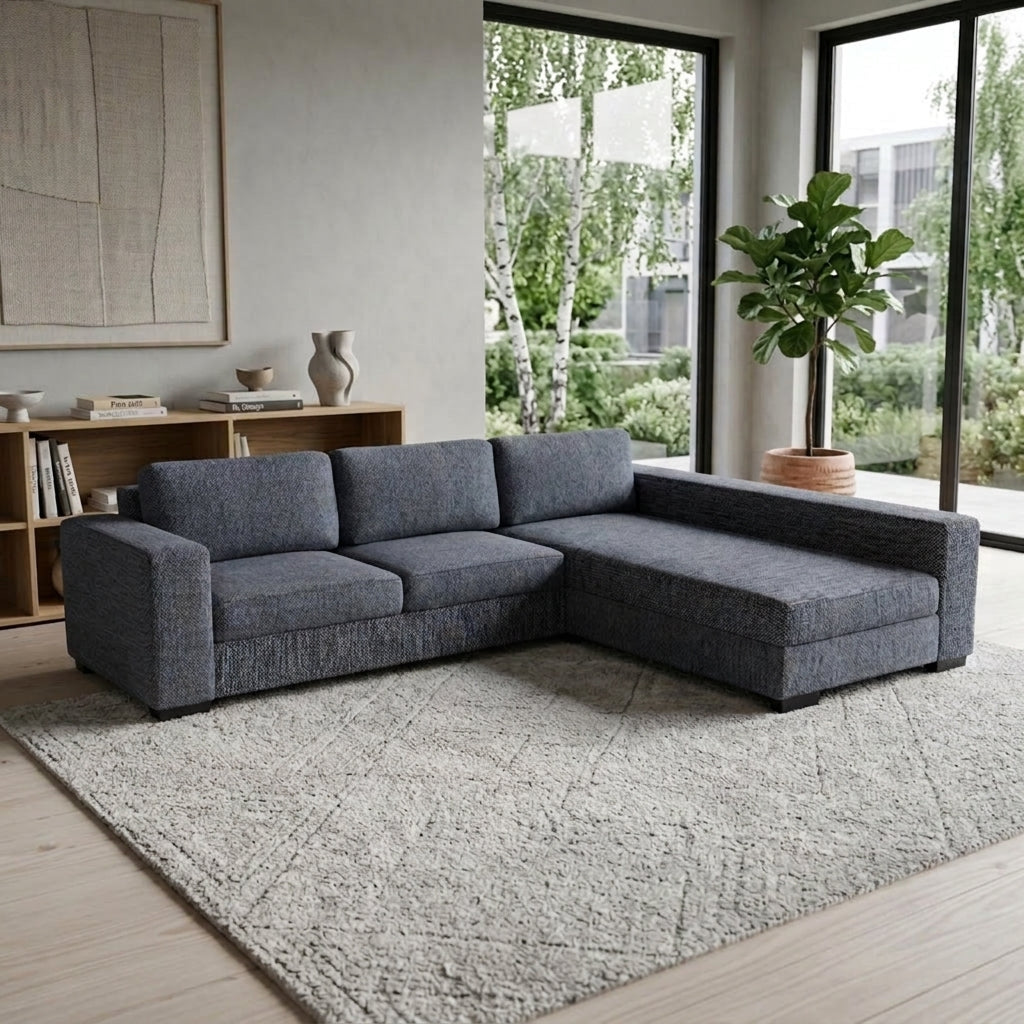 NZ Made CloudNine Long-Arm with Chaise Corner Sofa