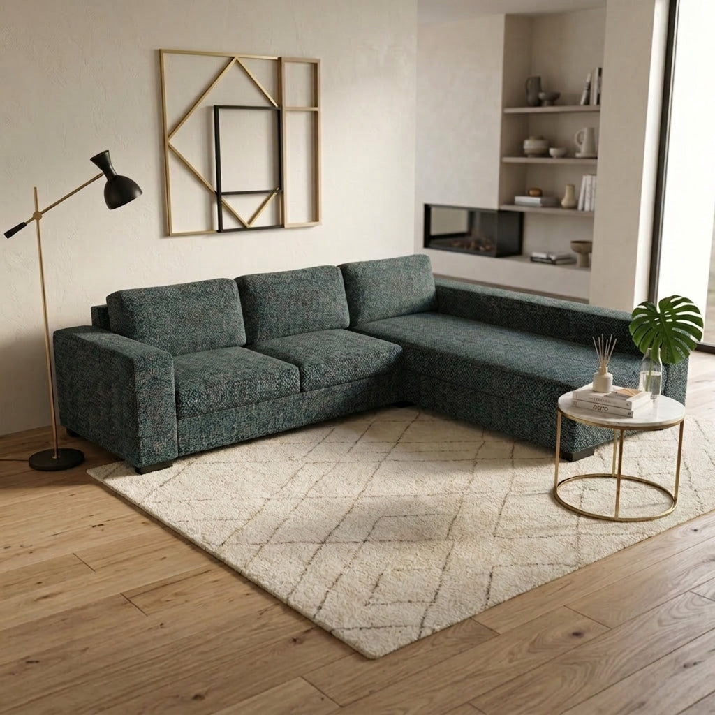 NZ Made CloudNine Long-Arm with Chaise Corner Sofa