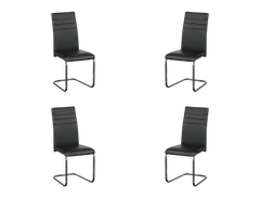 Clarity Dining Chairs Set of 4 Black