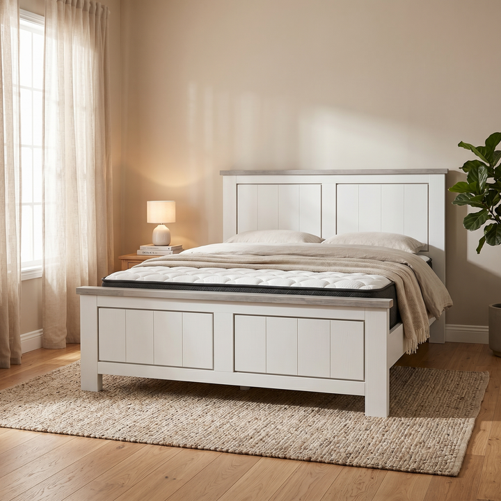 Urbannest Bed Frame + SleepTime Medium Mattress - lifestyle