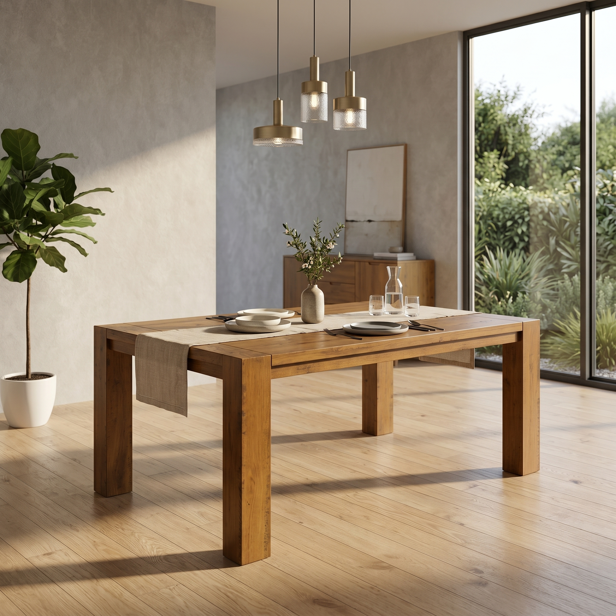 Oakwood Dining Table - lifestyle