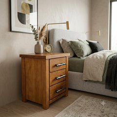 Oakwood 3 Drw Bedside