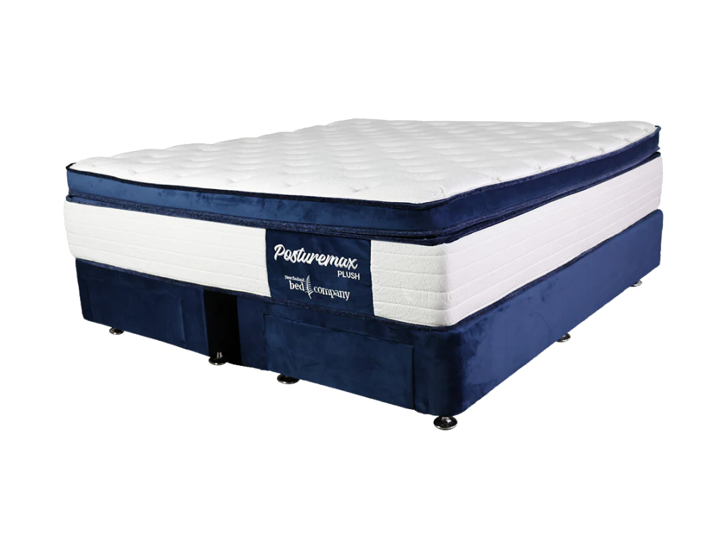 NZ Made Eco Bed Base+Posturemax Plush Mattress