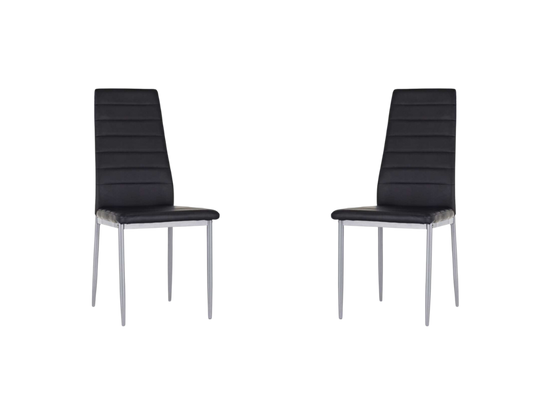 Lisa Dining Chairs Set of 2 Black