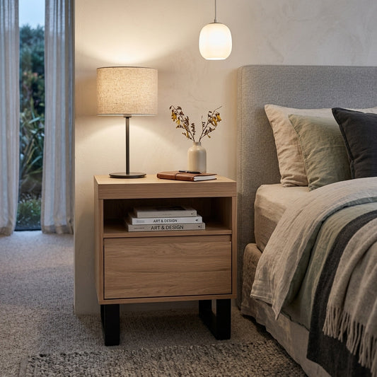 Graincraft 1 Drw Bedside - lifestyle