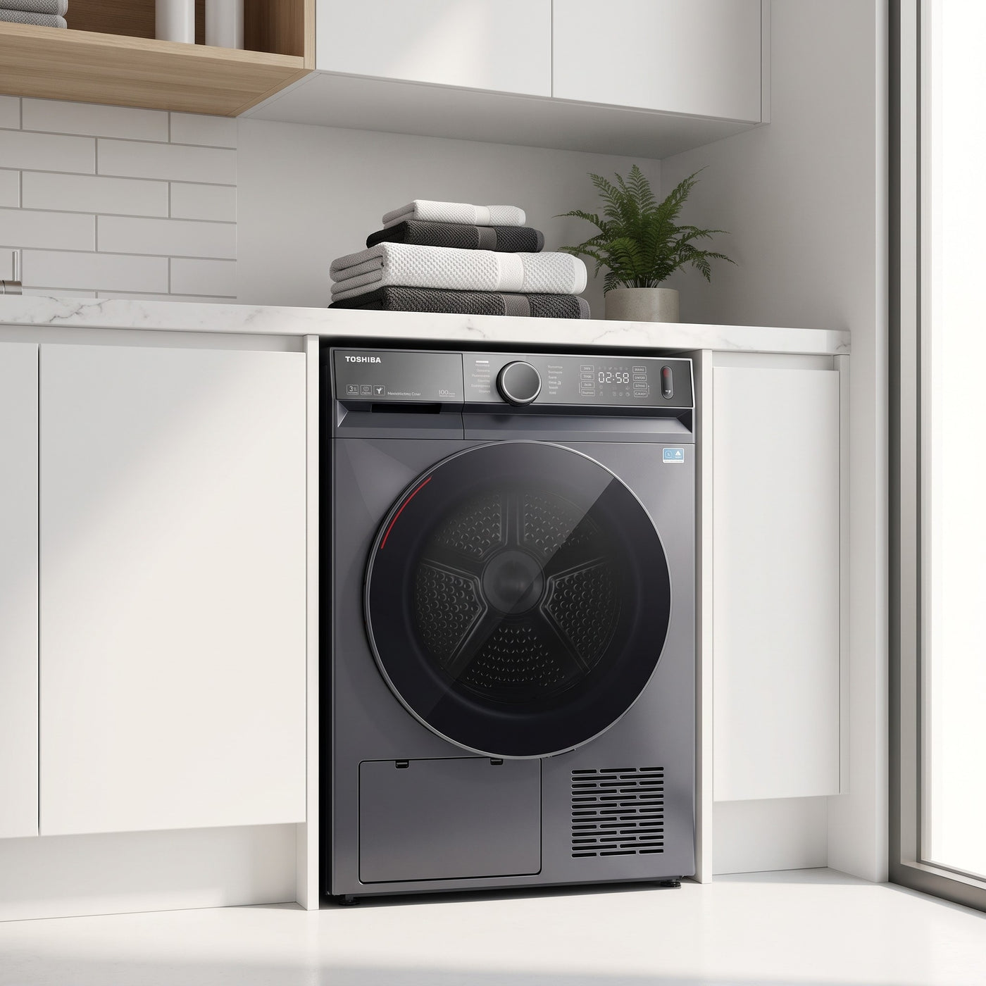 Toshiba HP Dryer T15 10 KG TD-BP110GHAU(MG)Grey lifestyle