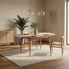 Regal Drop Leaf Wooden Dining Table 1.6m
