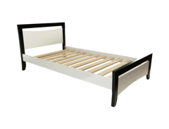 Maverick Bed Frame (Black/White) + SleepLite Pocket Spring Mattress