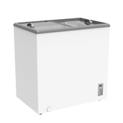 Midea 167L Glass Door Showcase Chest Freezer