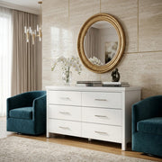 Champion 6 Drw Dresser White