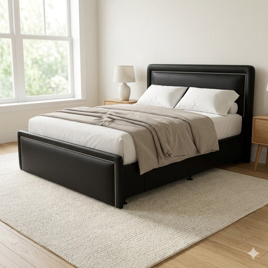NZ Made Imperial Bed Frame With Drawers + Venus Medium Mattress — Bed Bundle | Furniture World NZ