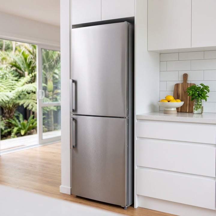 Imprasio 253L Fridge Freezer Stainless lifestyle