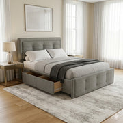 NZ Made Chelton Bed Frame With Drawer + Venus Medium Mattress — Bed Bundle | Furniture World NZ