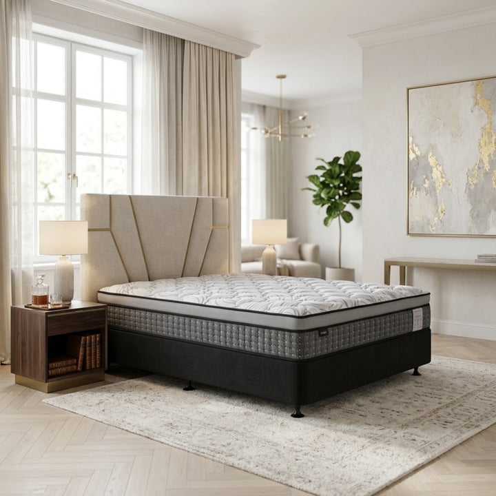 NZ Made Eco Bed Base + Pegasus Plush Mattress