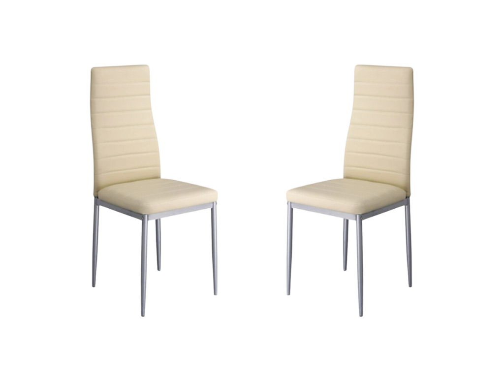 Lisa Dining Chairs Set of 2 Beige