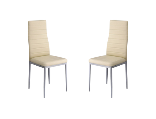 Lisa Dining Chairs Set of 2 Beige
