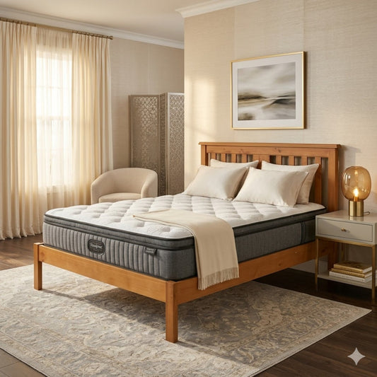 EasyRest Bed Frame + SleepMax Pillow Top Mattress | Furniture World NZ