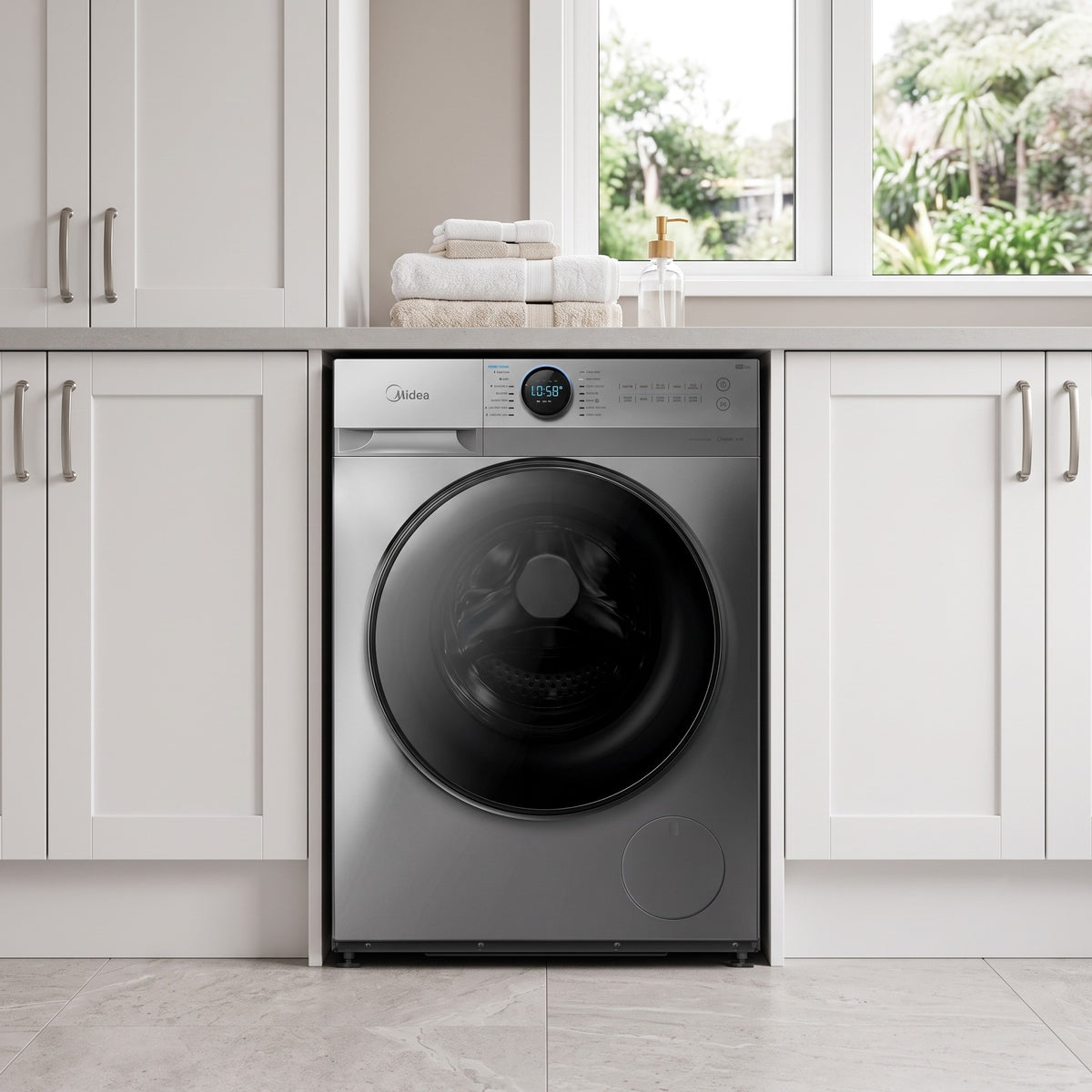 Midea MF200 9kg Front Load Washing Machine lifestyle
