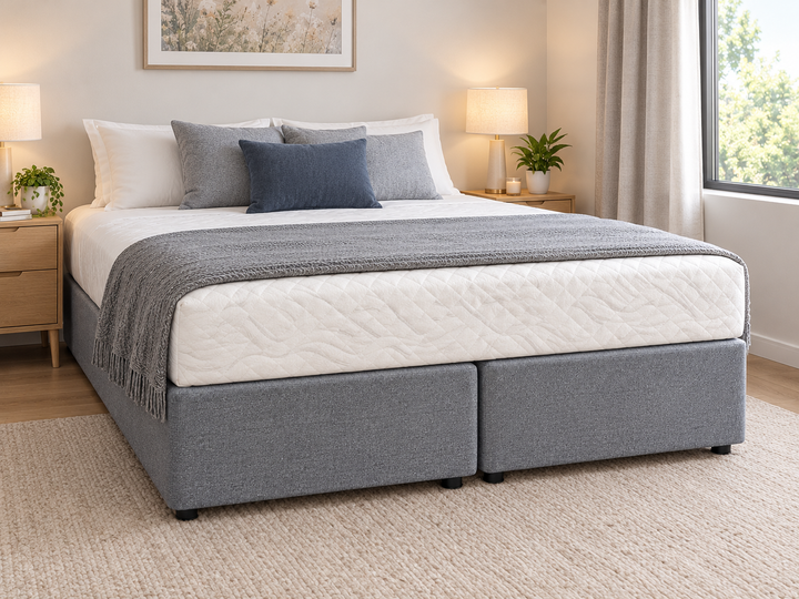 NZ Made Royal Bed Base King Size (Zinc Colour)  -Floor Model