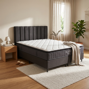 SleepTime Medium Mattress + NZ Made Eco Bed Base - lifestyle