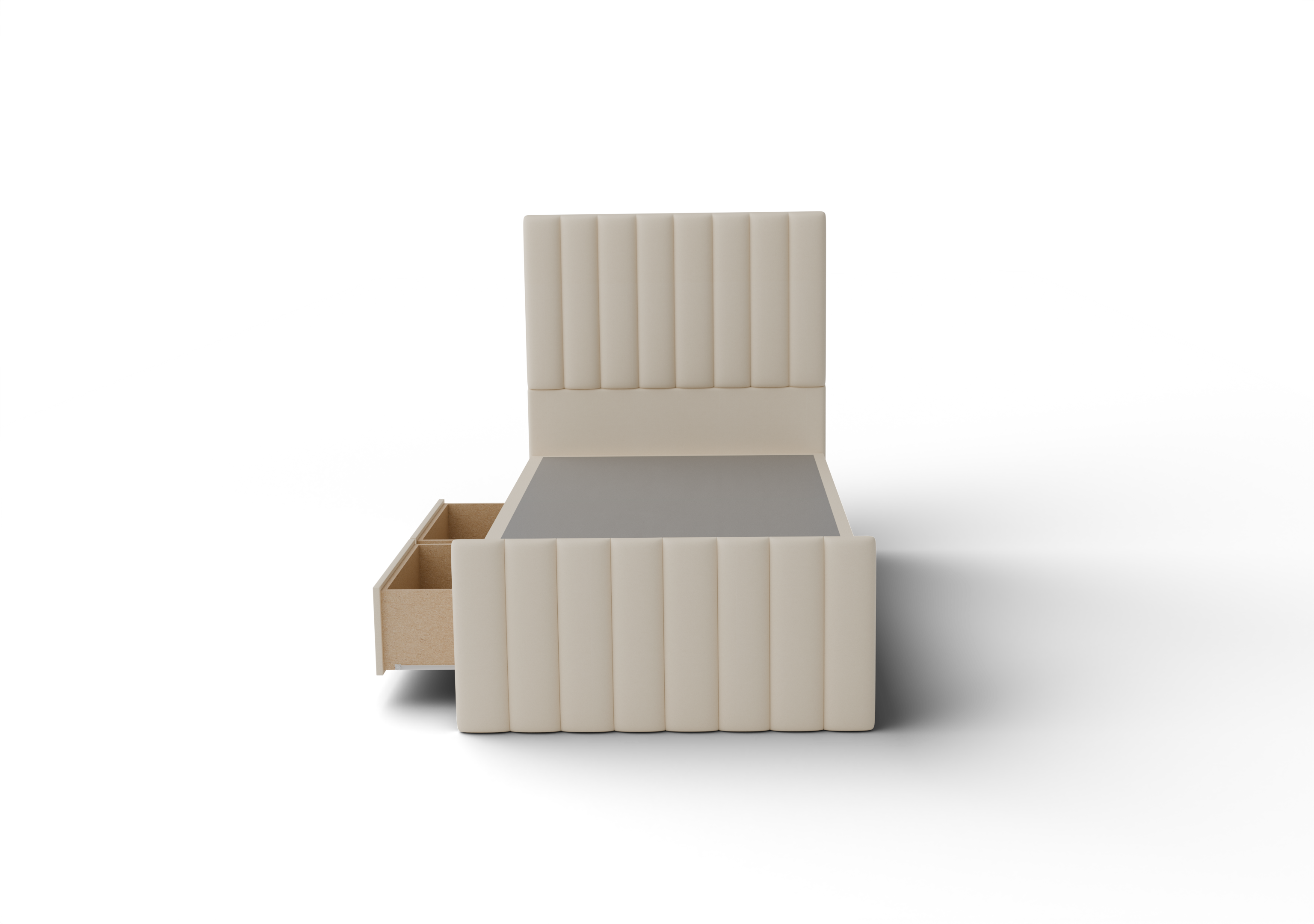 NZ Made Wave Bed Frame With Drawers