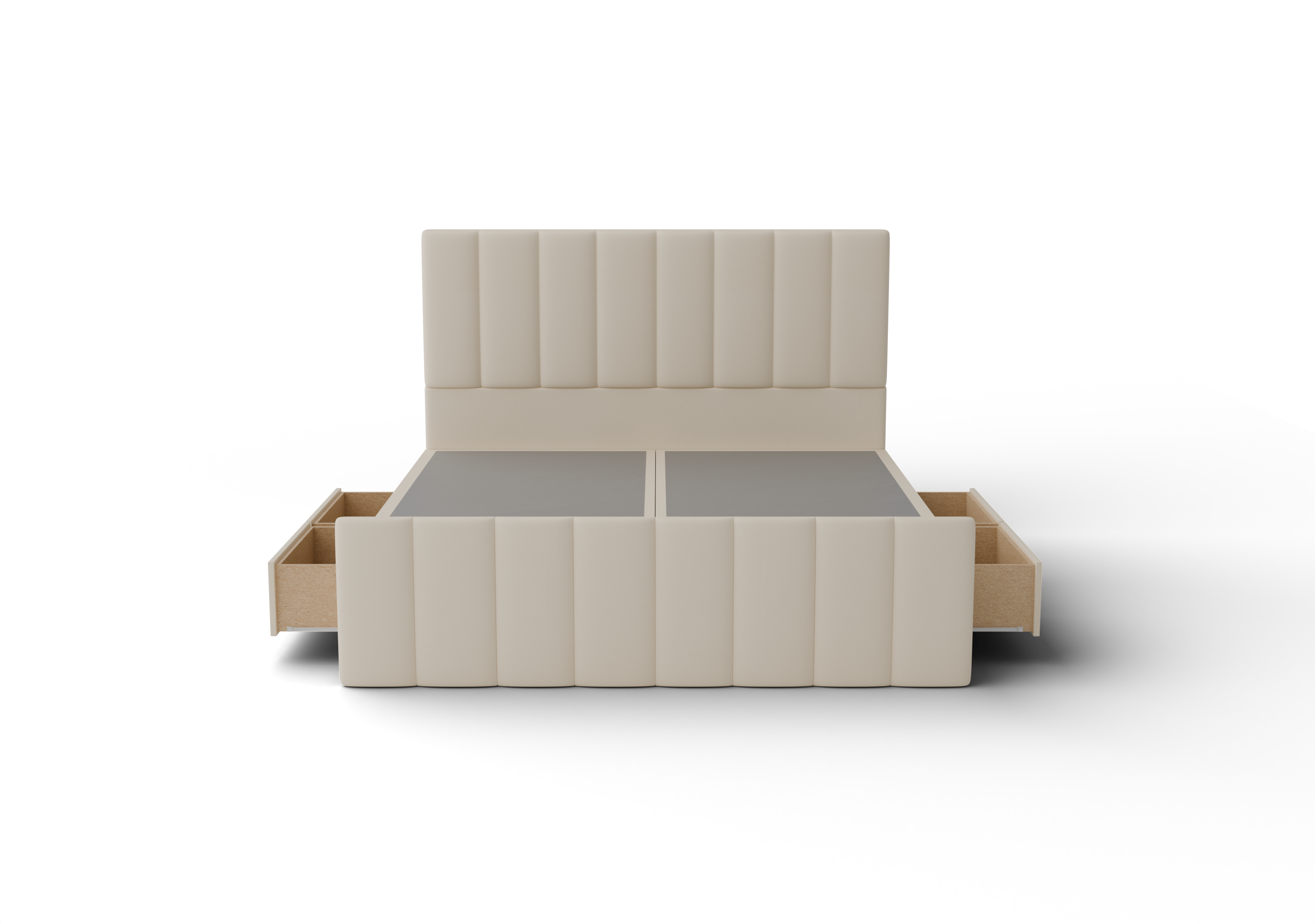 NZ Made Wave Bed Frame With Drawers