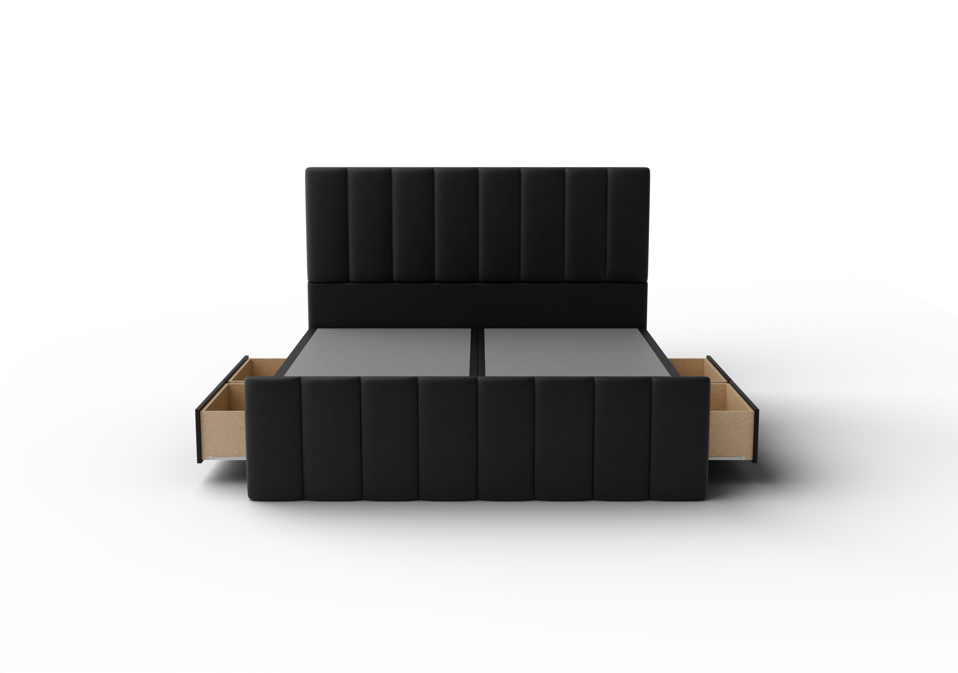 NZ Made Wave Bed Frame With Drawers