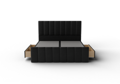 NZ Made Wave Bed Frame With Drawers