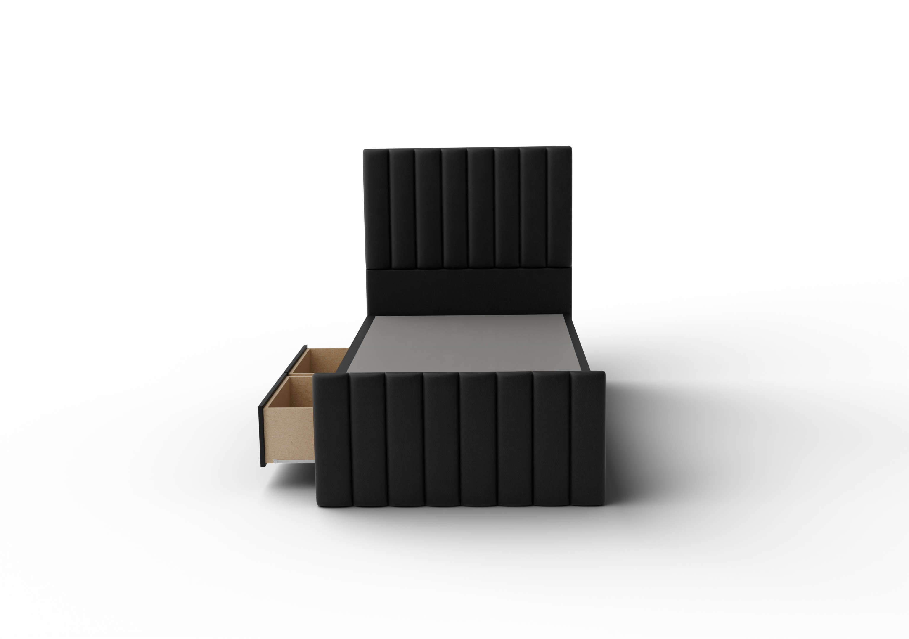 NZ Made Wave Bed Frame With Drawers