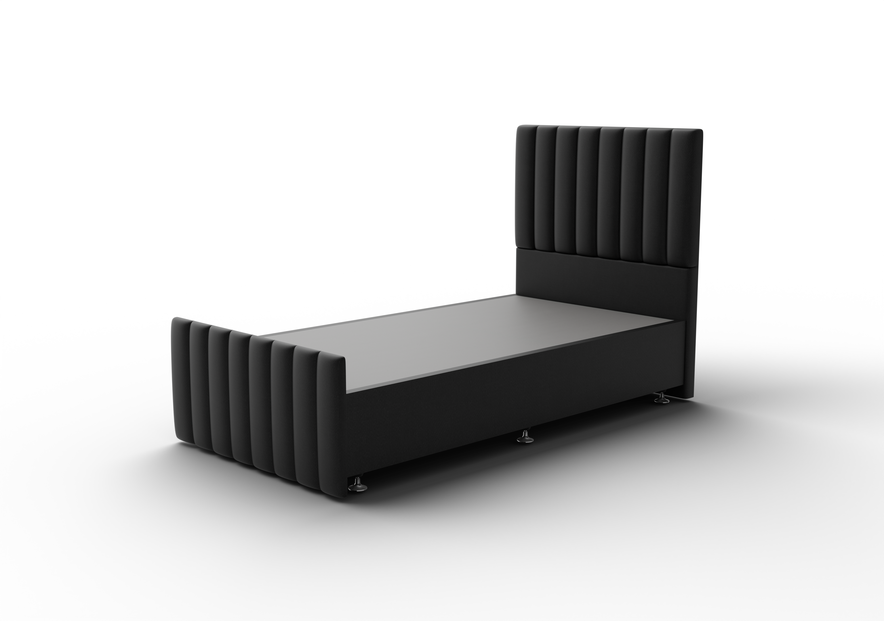 NZ Made Wave Bed Frame With Drawers