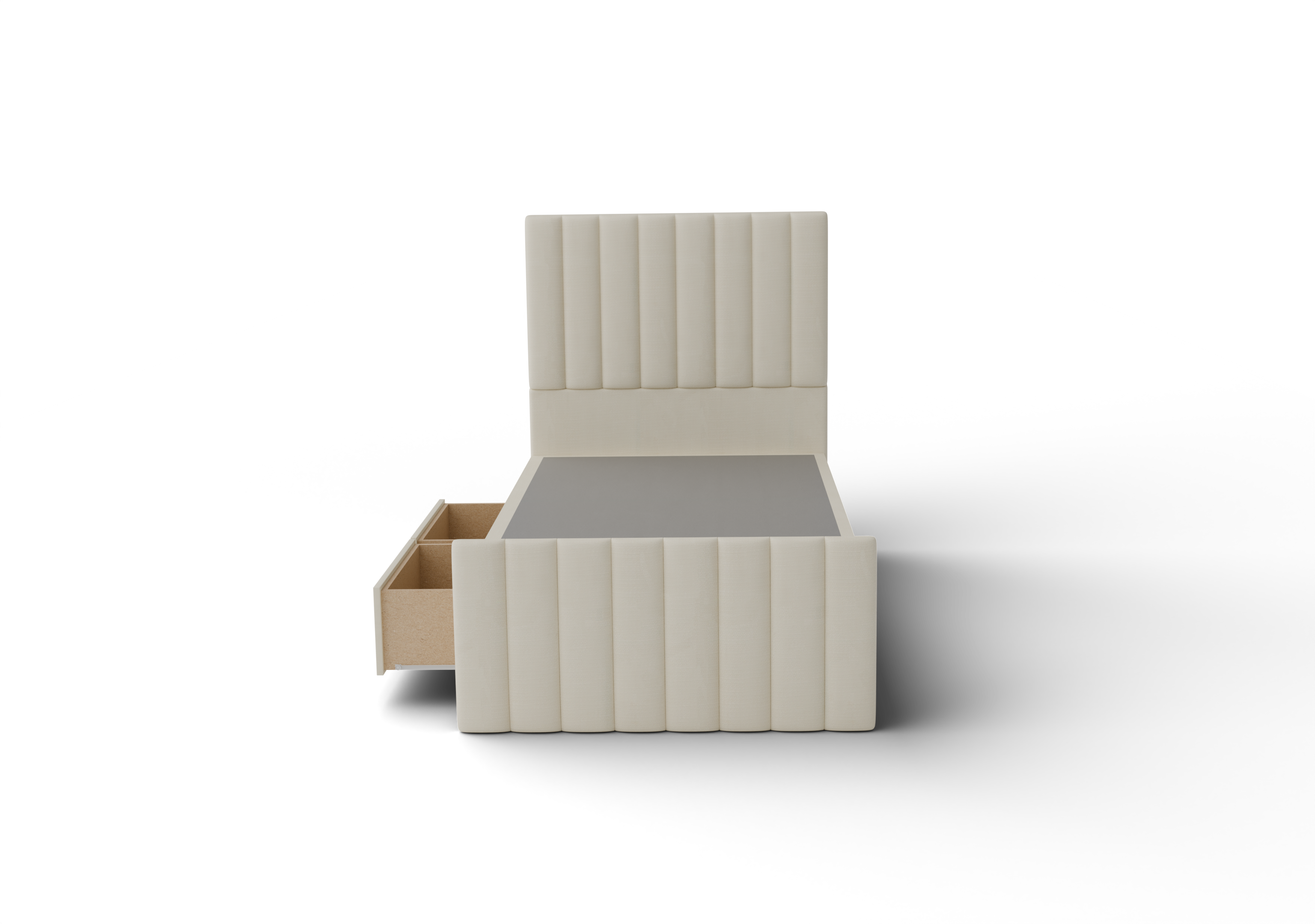 NZ Made Wave Bed Frame With Drawers