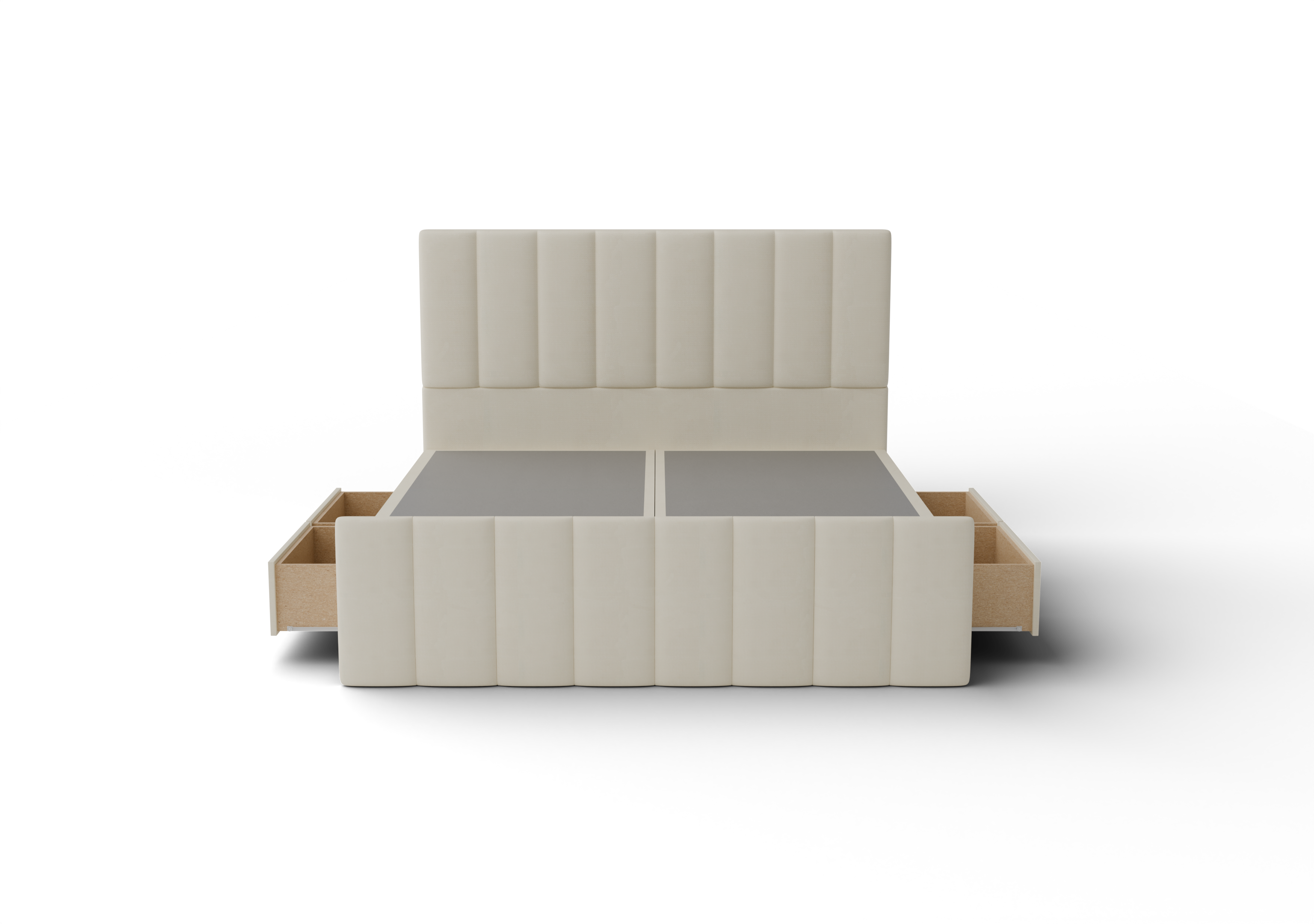 NZ Made Wave Bed Frame With Drawers