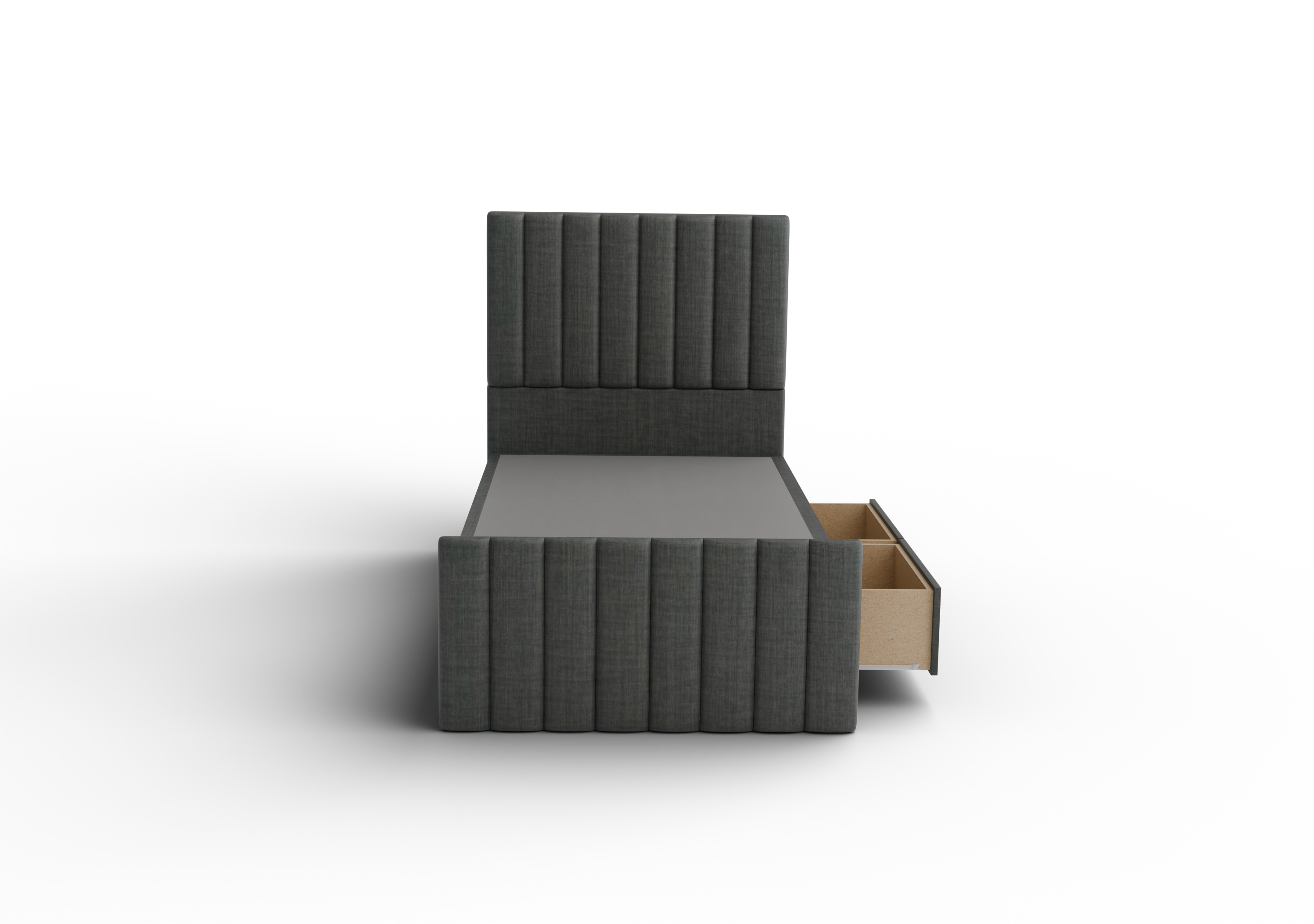 NZ Made Wave Bed Frame With Drawers