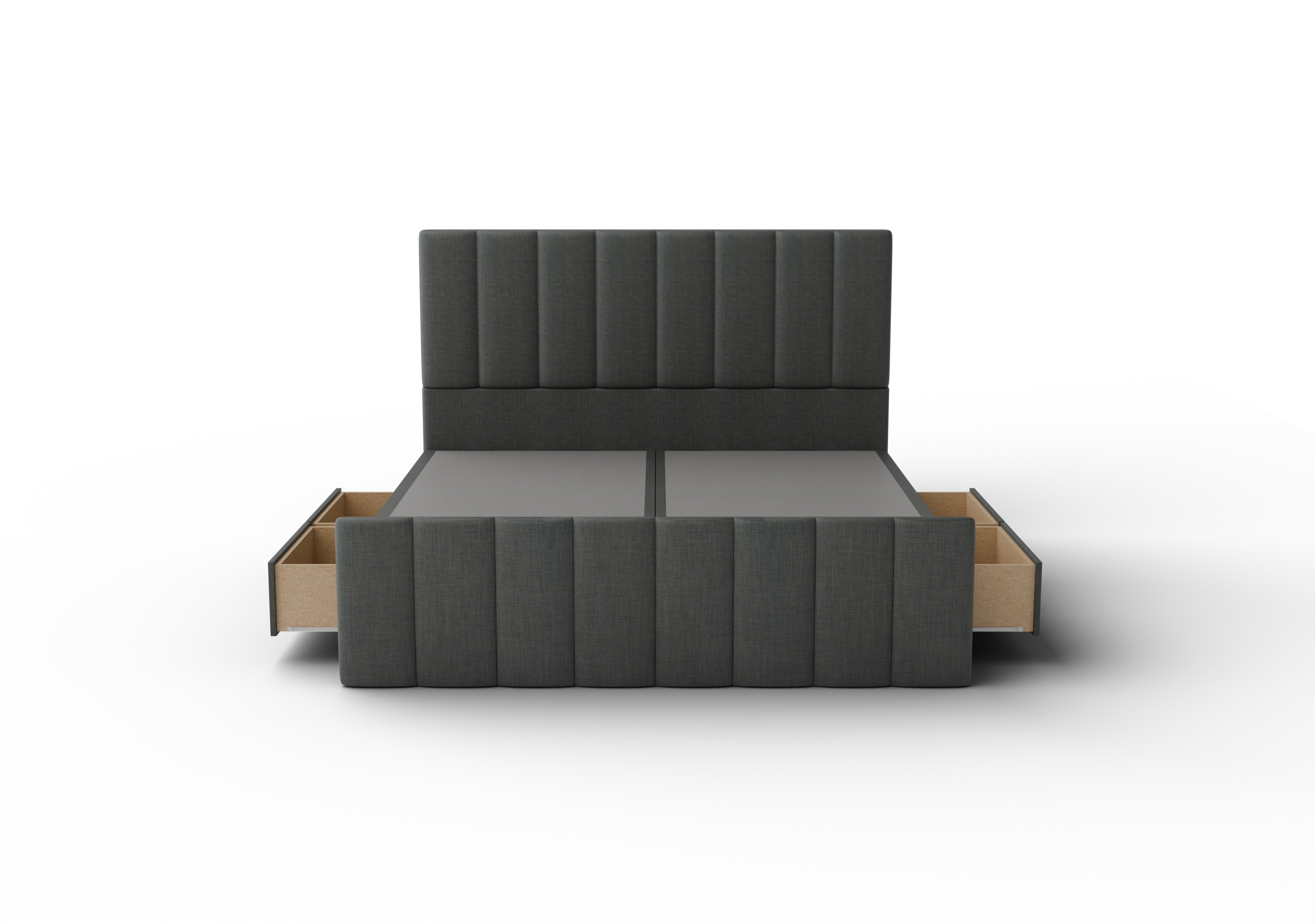 NZ Made Wave Bed Frame With Drawers