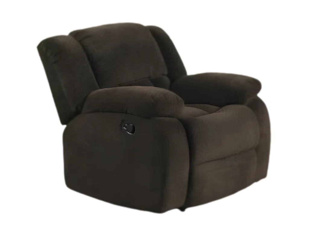 Delight Brown Fabric Recliner Suite