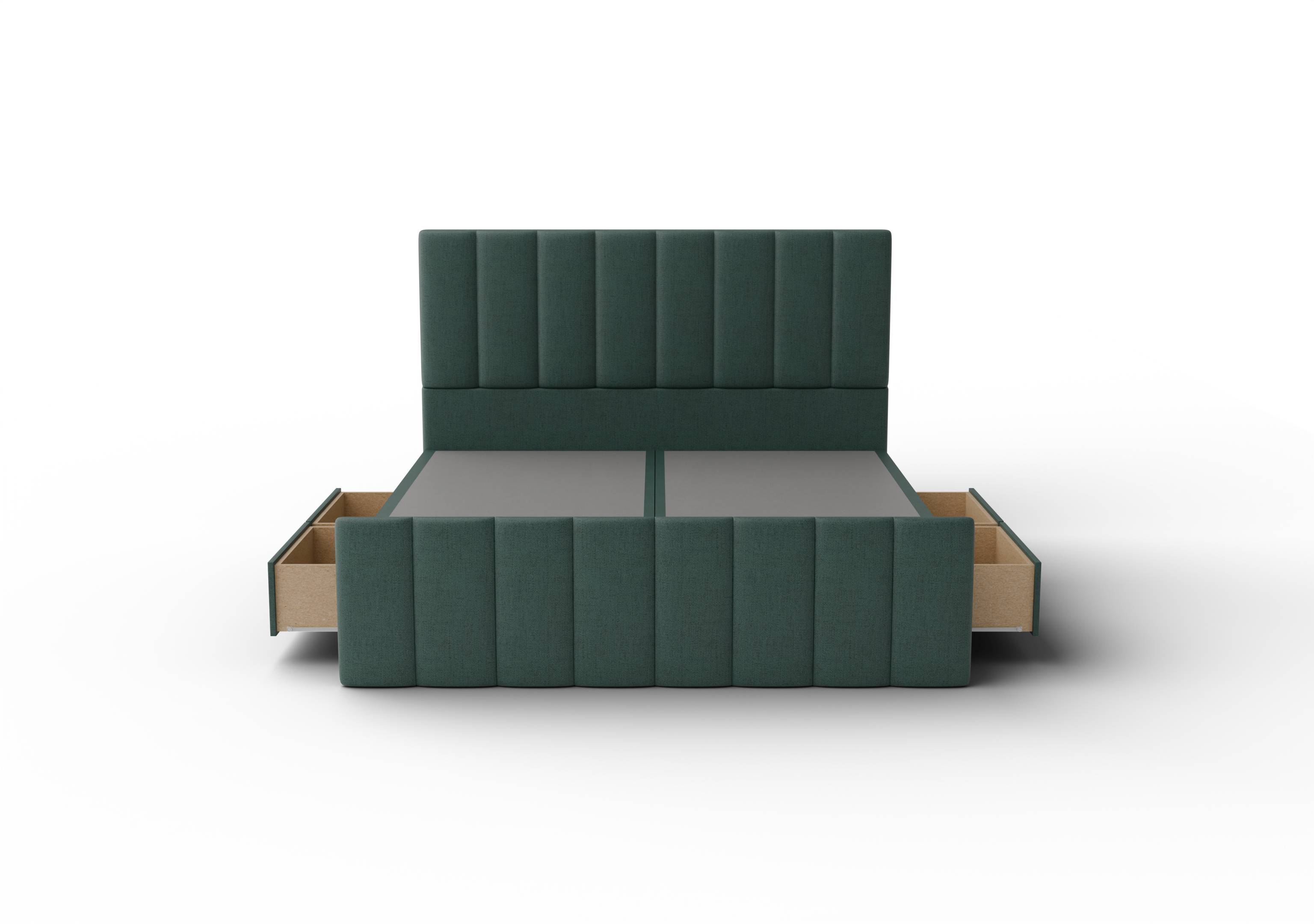 NZ Made Wave Bed Frame With Drawers