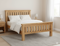 Richard Bed Frame + SleepMax Pillow Top Mattress : Queen -Floor Model