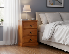 NestHeaven 3 Drw Bed Side Honey