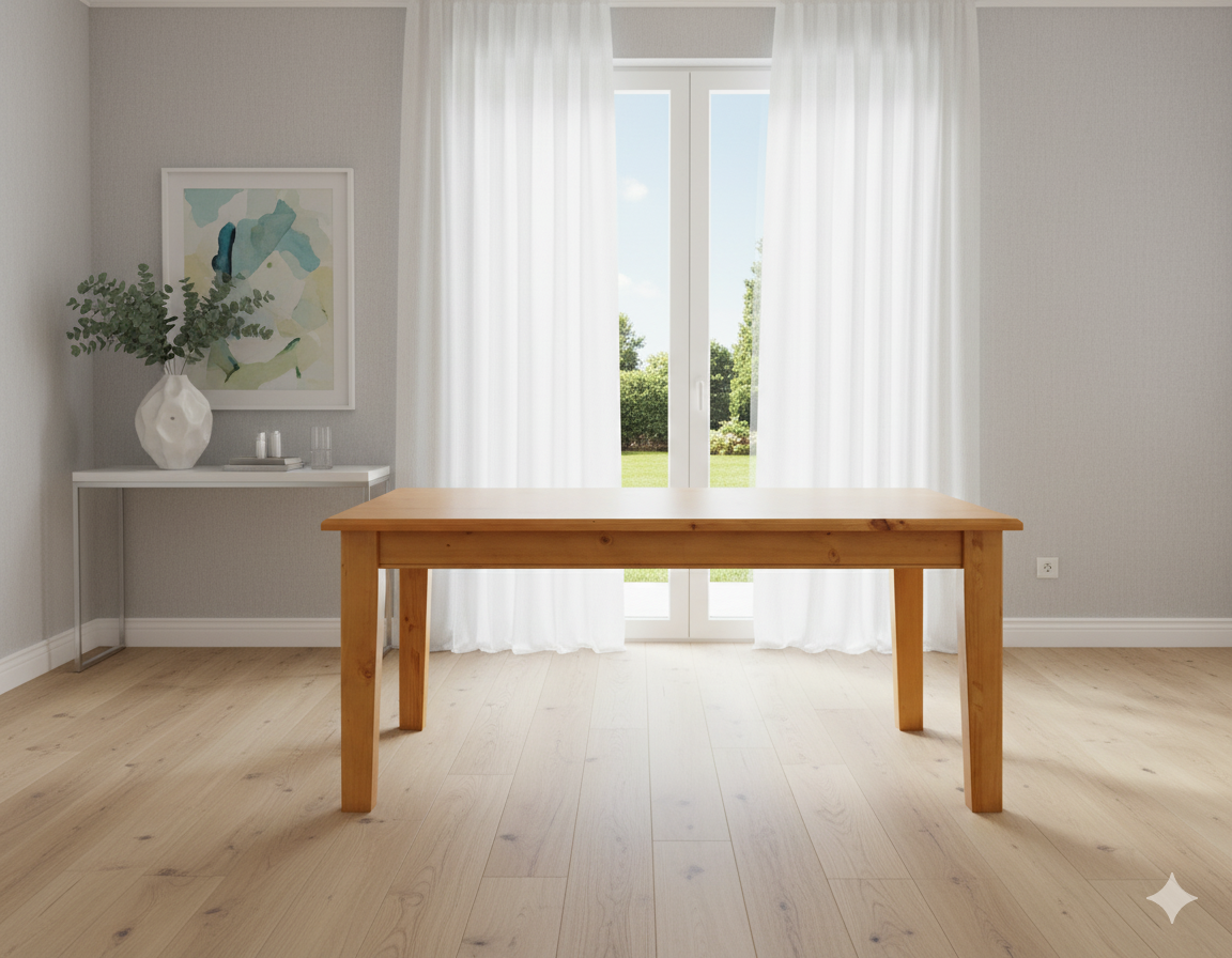 Solid Wood Dining Table Pine