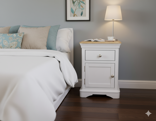 Brighton Bedside Table 1 Drw Left door-Floor Model