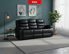 CozyCrown 3RR Recliner with Cup Holder Black