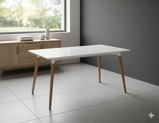 Thrifty 1.5M Dining Table White