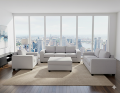 Kiwi Comfort NZ Made Lounge Suites –Burwood Mist