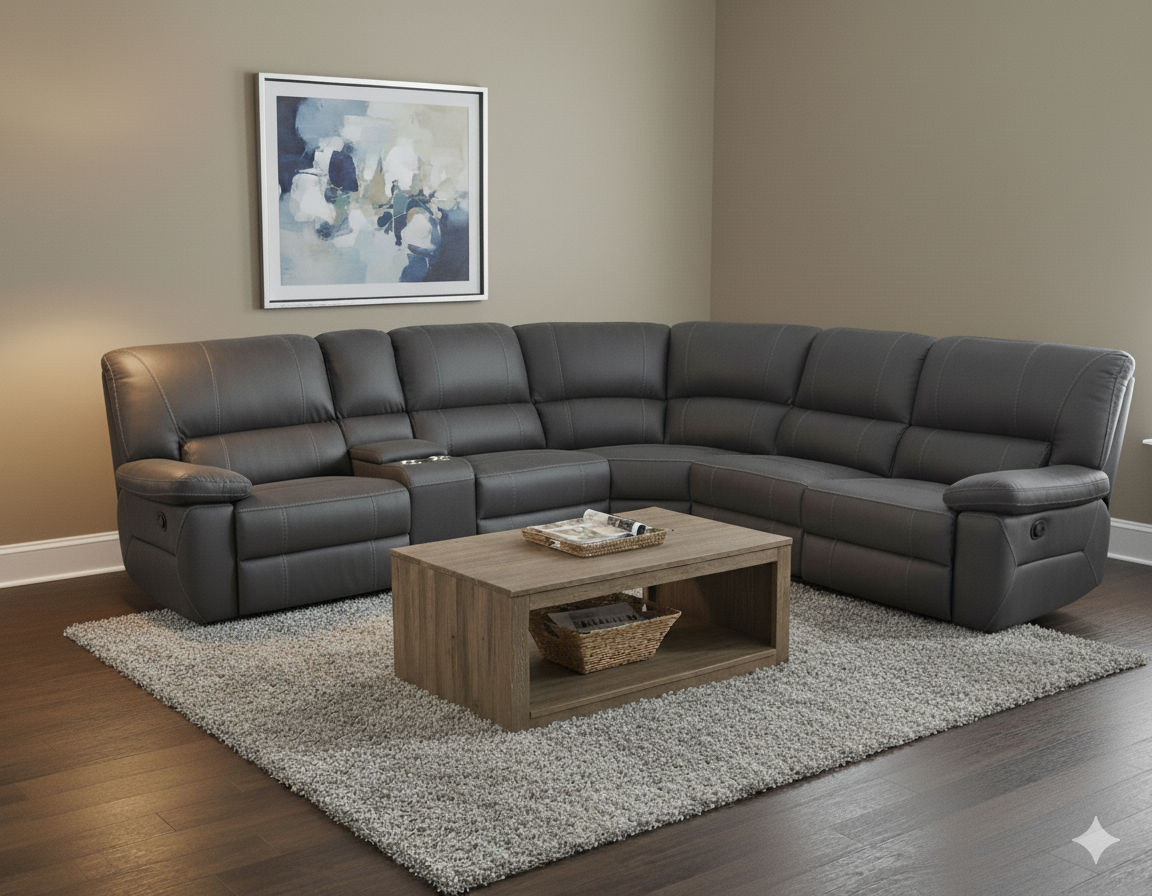 OSLO Corner modular with 3 Recliners: LOU-JET