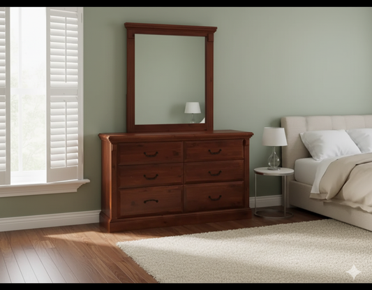 Serena 6 Drw Dresser / Mirror