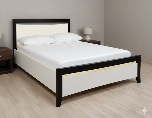 Maverick Bed Frame (Black/White)